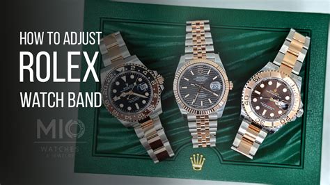 how to adjust rolex watch band size|adjusting rolex oyster watch band.